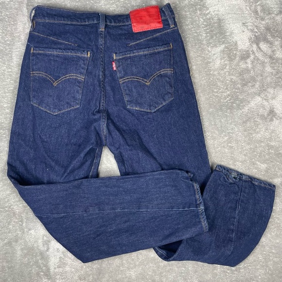 Levi’s Jeans Womens 26 Engineered Baggy Tapered Cropped Dark Wash Denim Casual - Picture 5 of 10